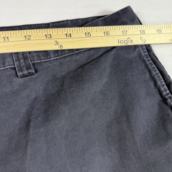Haggar Generations Chino Shorts Men's 38 Navy Flat Front Slash‎ Pocket Cotton - Picture 2 of 9